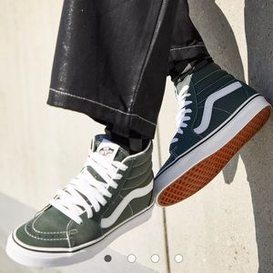 Dark Green High Top Vans